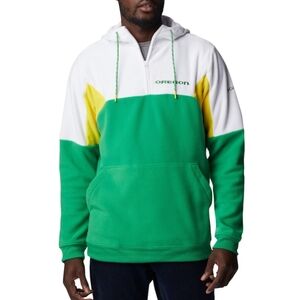 NWT Columbia Men's College Fleece Hoodie  Green  Oregon U of  Ducks Size L